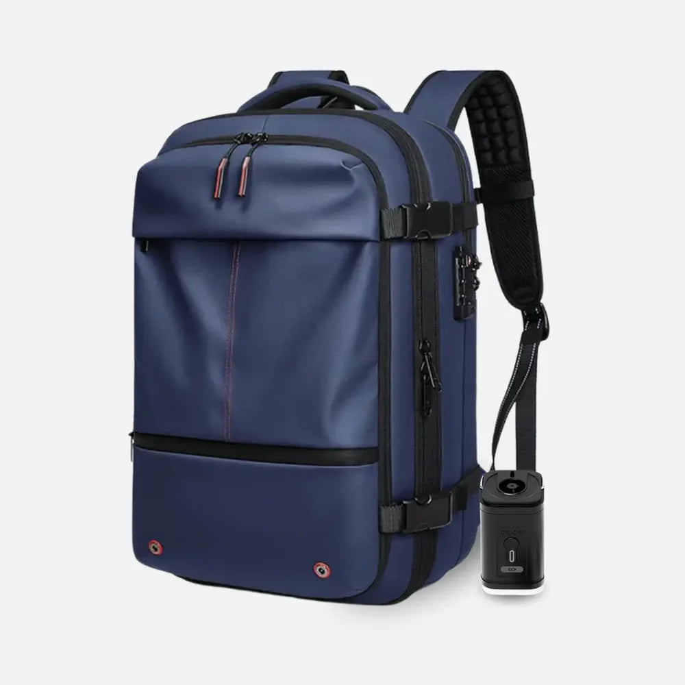 Mochila de Viagem com Compressão a Vácuo