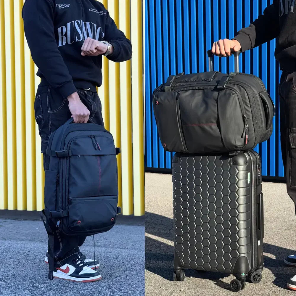 Mochila de Viagem com Compressão a Vácuo