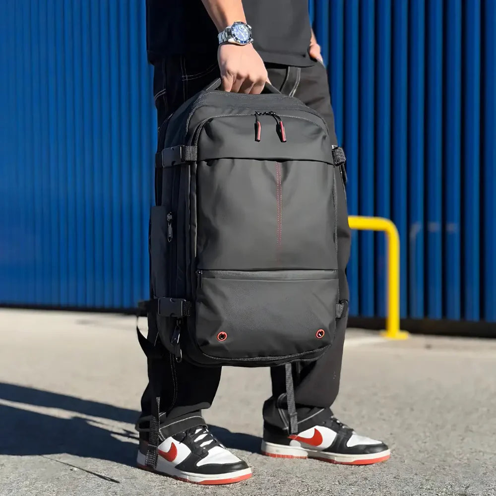 Mochila de Viagem com Compressão a Vácuo